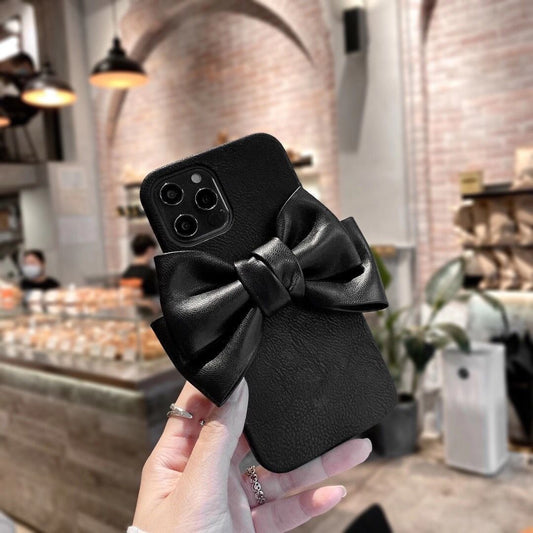 Big Bow Leather Mobile Phone Case