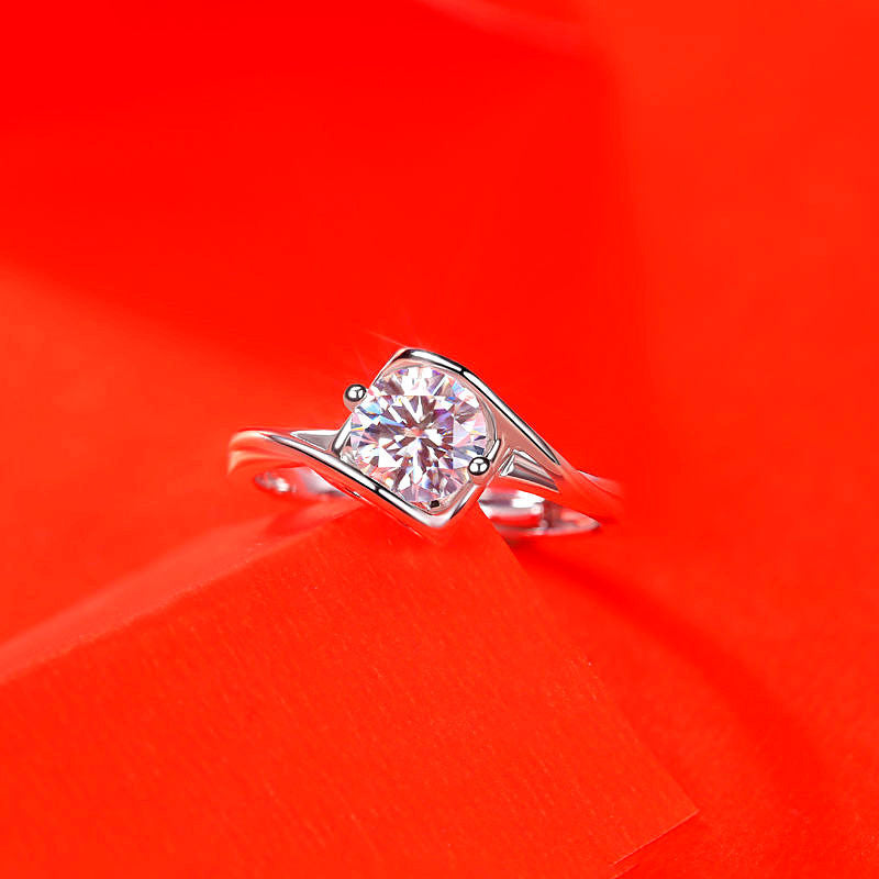 Female Ring Imitation Moissan Diamond Ring Female