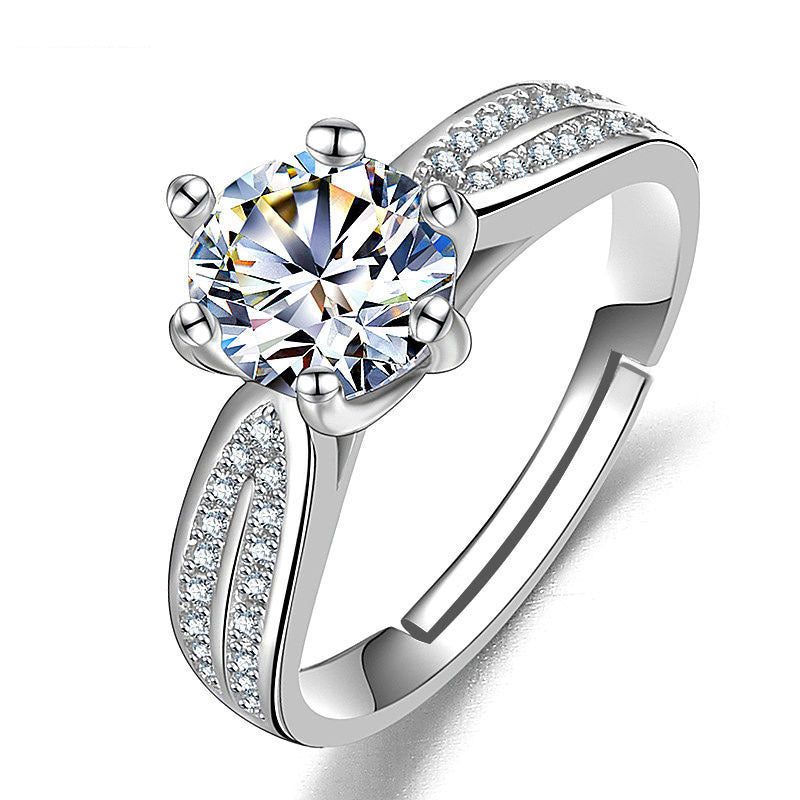 Female Ring Imitation Moissan Diamond Ring Female