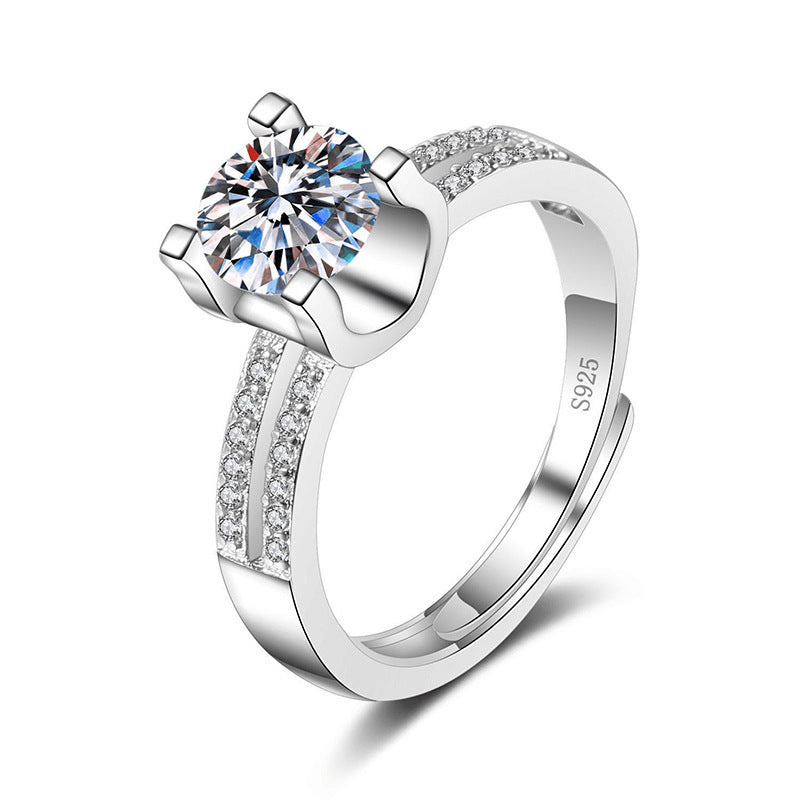 Female Ring Imitation Moissan Diamond Ring Female