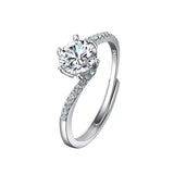 Female Ring Imitation Moissan Diamond Ring Female