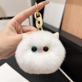 Artificial Mink Hair Mydriasis Kitty Car Key Ring