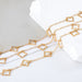 Golden 10mm Square Chain