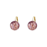 Purple Gold Foil Ball Earrings Minority Women