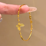 Gold Butterfly Bracelet Niche Design