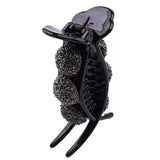 High-grade Light Luxury Butterfly Full Diamond Ponytail Bun Temperament Grip