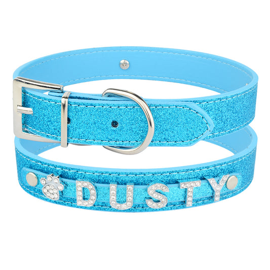 DIY Alphabet Dog Name Pet Collar Wear Accessories