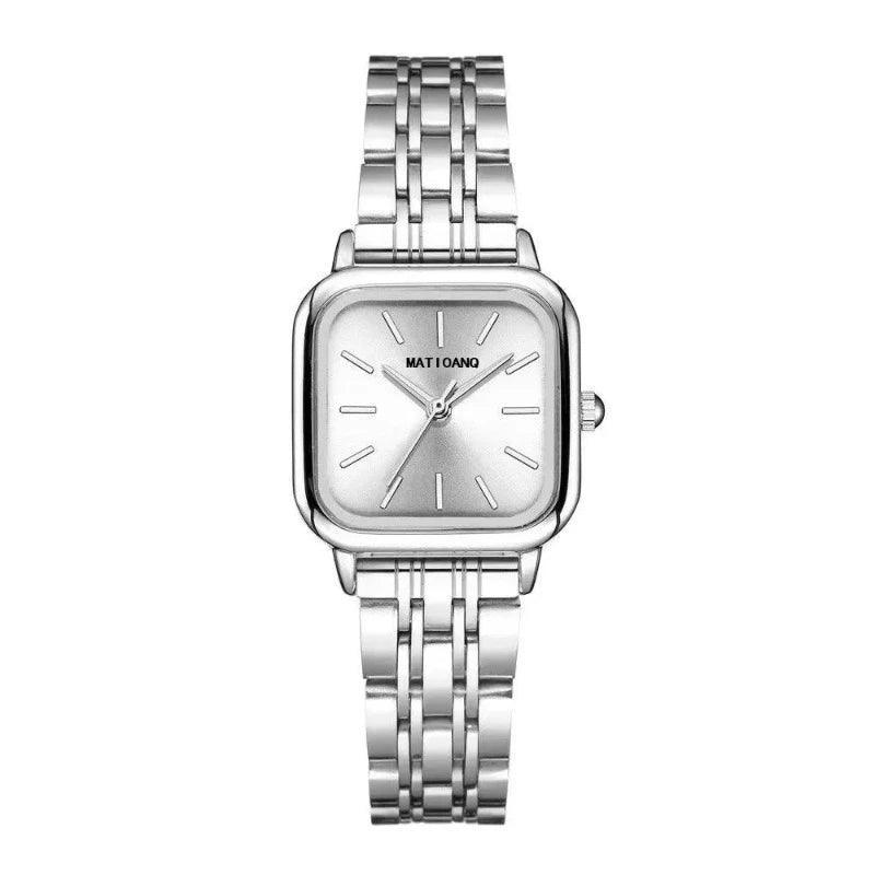 Fashionable All-match Women's Simple Steel Belt Quartz Watch