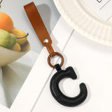 Fashion All-Match 26 Full Letter Leather Key Chain Pendant