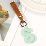 Fashion All-Match 26 Full Letter Leather Key Chain Pendant