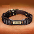 Dog Braided Leather Medium Large Dog Collar