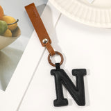 Fashion All-Match 26 Full Letter Leather Key Chain Pendant