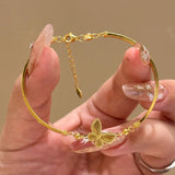 Gold Butterfly Bracelet Niche Design